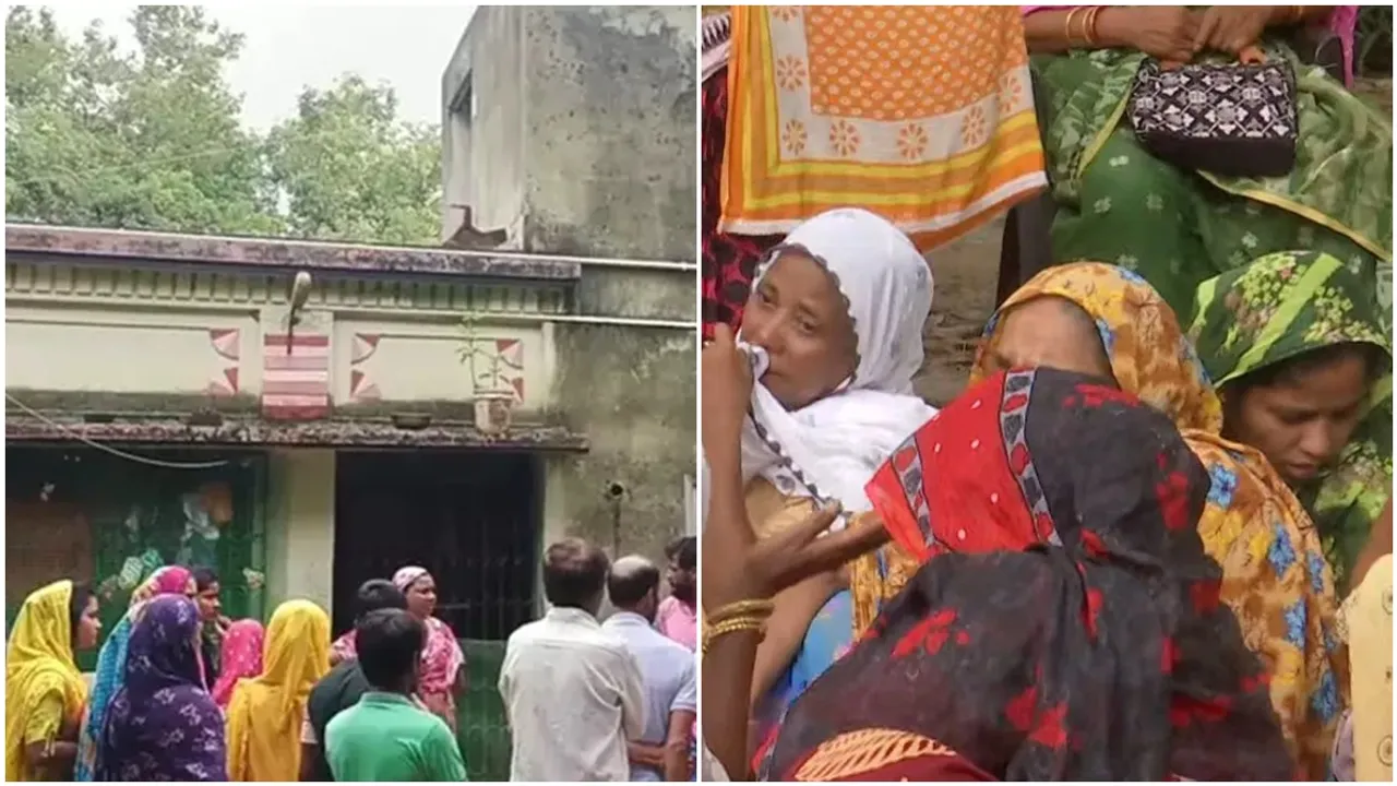 Allegation of burning mother and son to death in Bolpur of Birbhum, বোলপুরে মা ছেলেকে পুড়িয়ে খুনের অভিযোগ