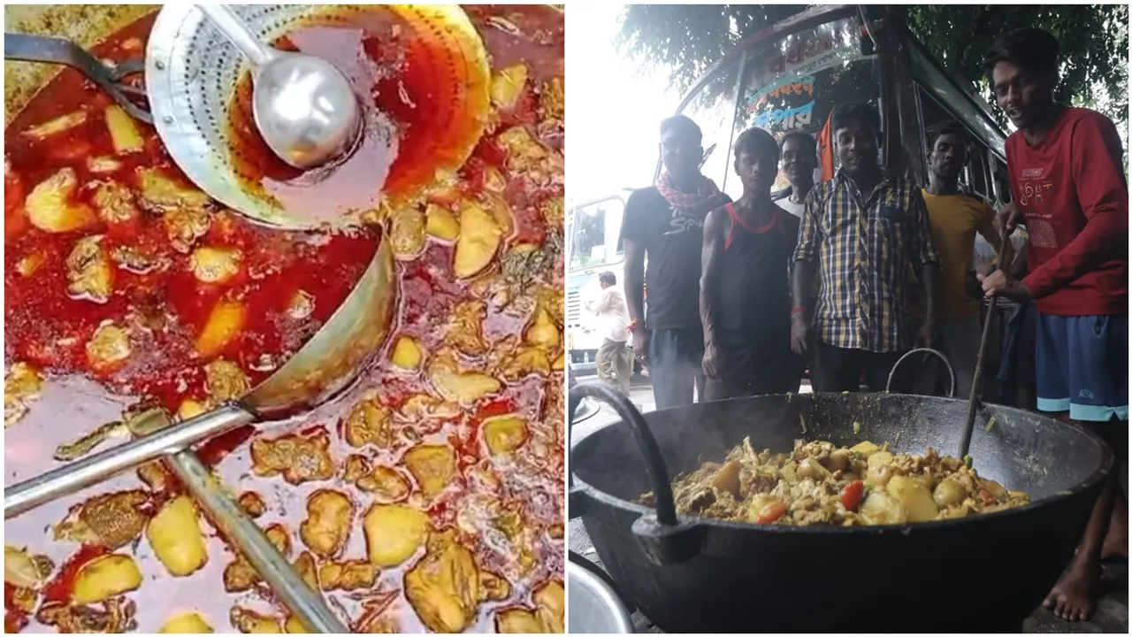 Before going to Tmc martyrs day rally workers of the party takes meal, তৃণমূলের শহিদ সভা