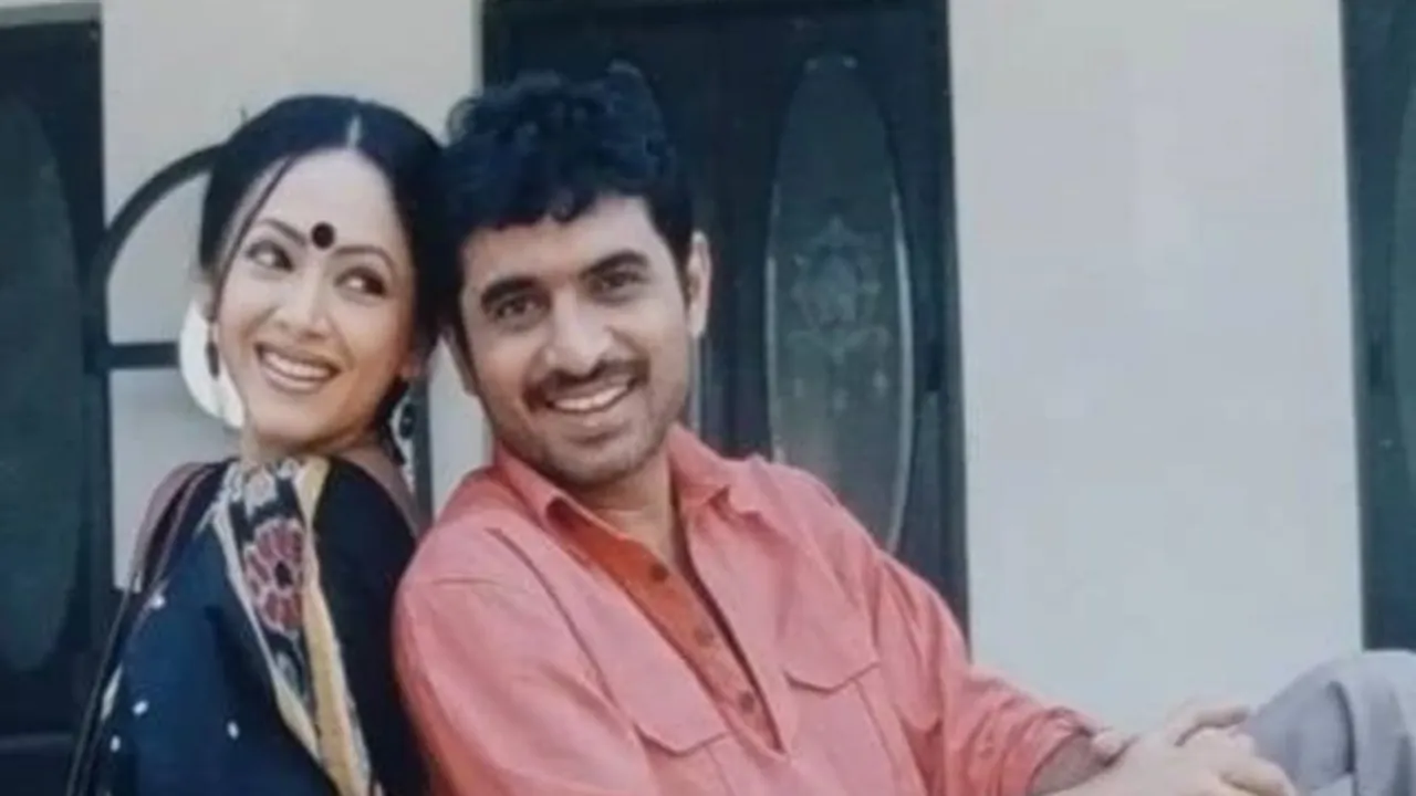 Silajit and sreelekha framed together shared the photos