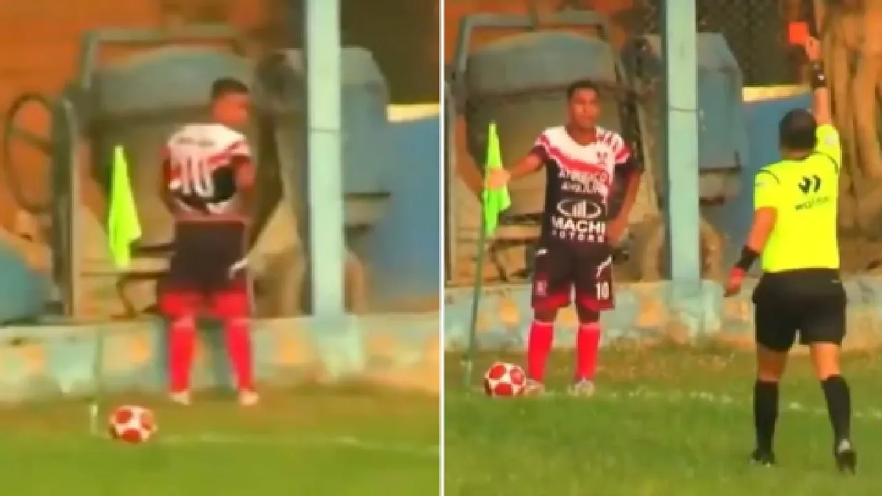 Footballer peeing, Viral video, ফুটবলার প্রস্রাব করছেন, ভাইরাল ভিডিও,