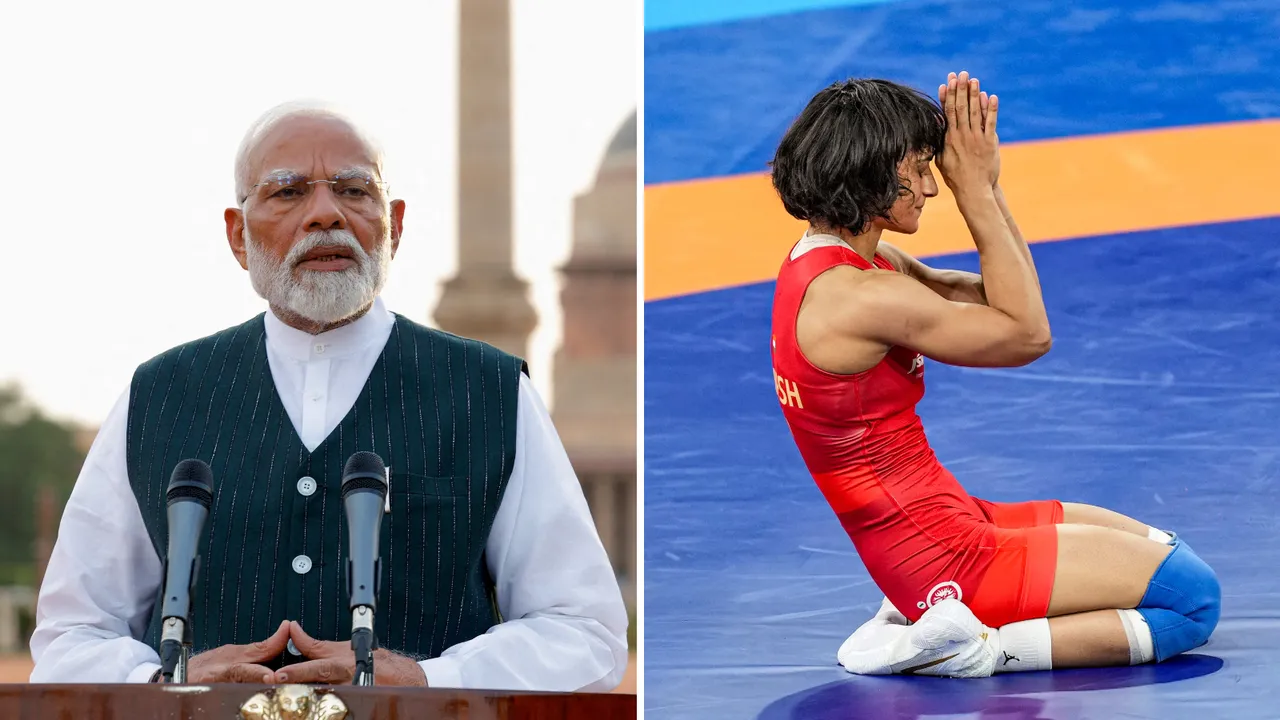 PM Modi has urged IOA president PT Usha to explore all options to help Vinesh Phogat's case at the Paris Olympics. (REUTERS/PTI)