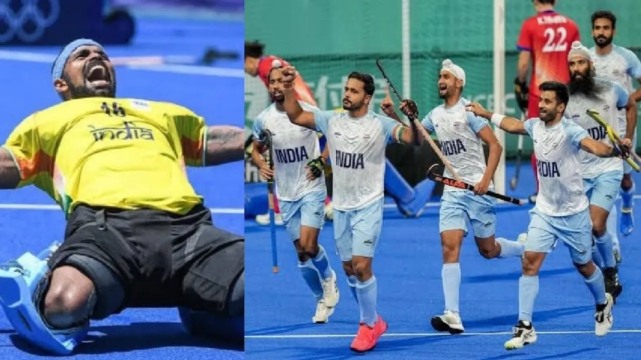 India Men's Hockey Team, IND vs GBR, Paris Olympics