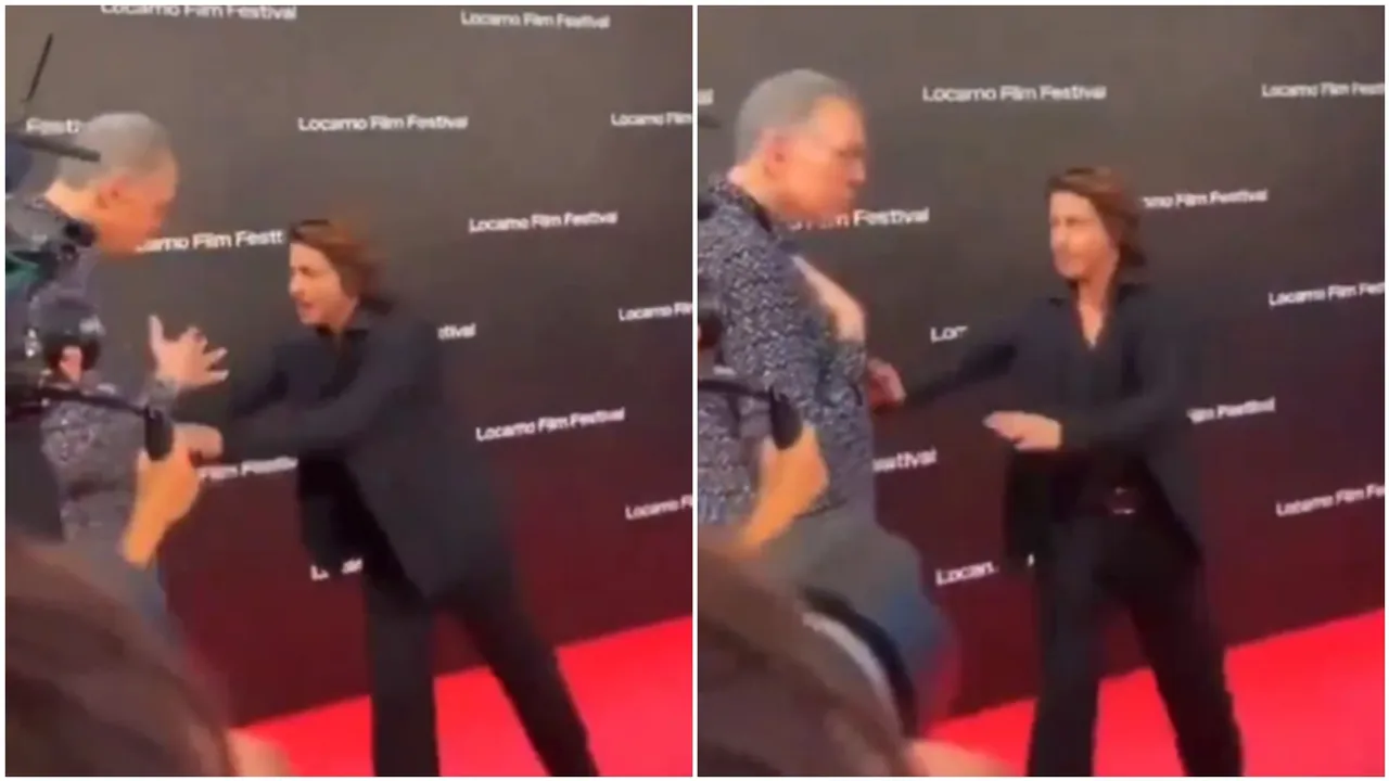 Shah Rukh Khan in Italy red carpet sided an old man bollywood news