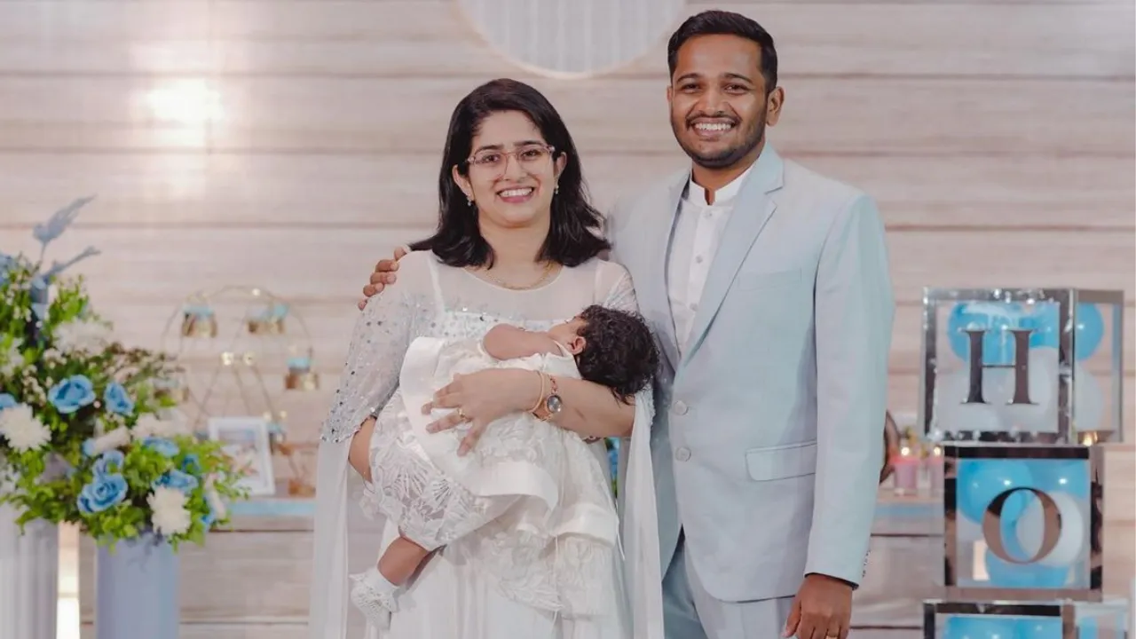 മകളുടെ മാമോദീസ ചടങ്ങ് ആഘോഷമാക്കി ബേസിൽ; ചിത്രം