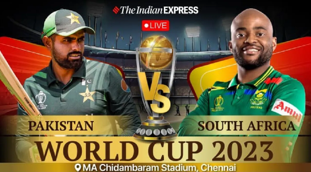 Pakistan vs South Africa Live Score updates World Cup 2023 Chennai in tamil 