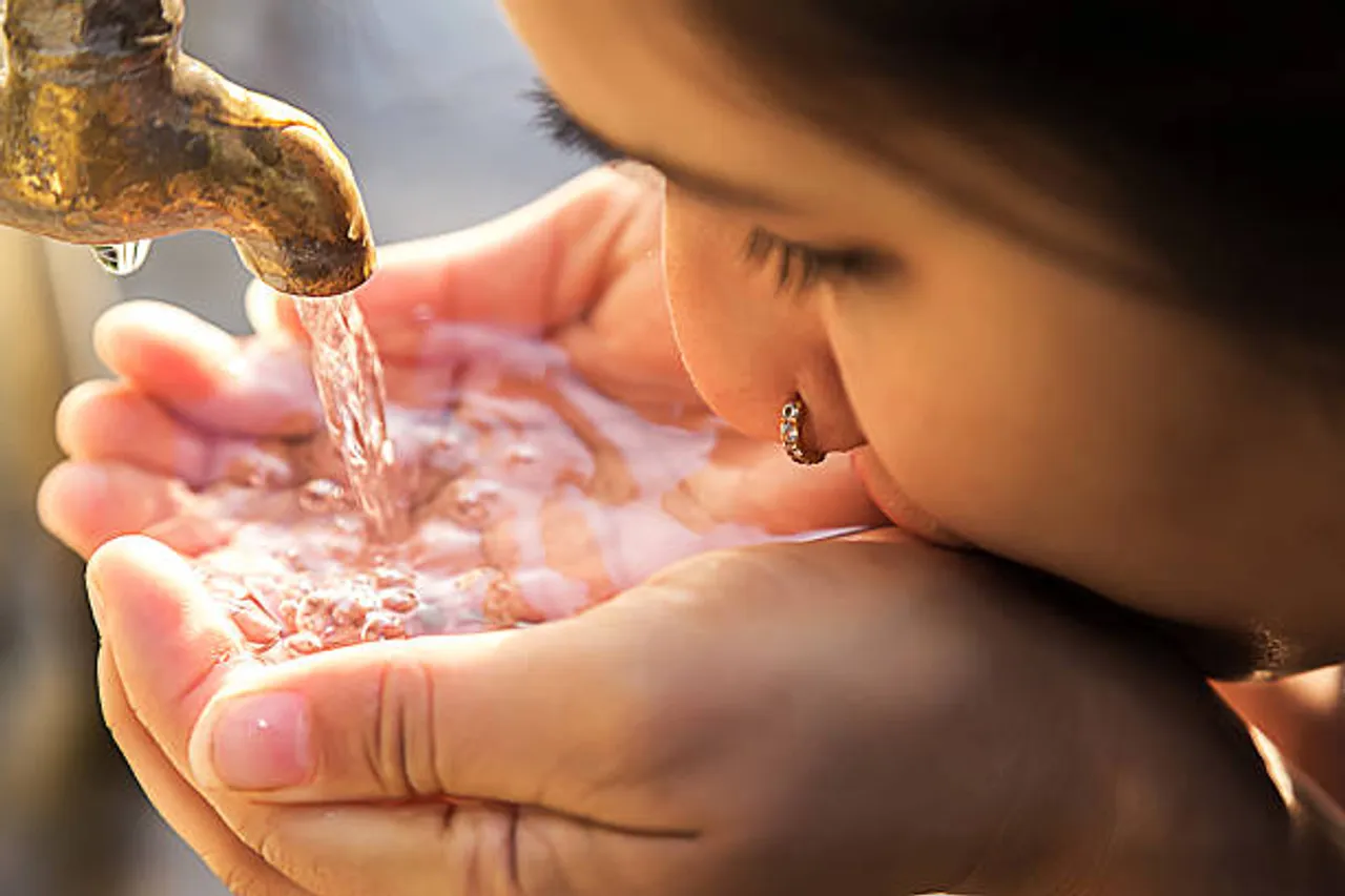 drinking water