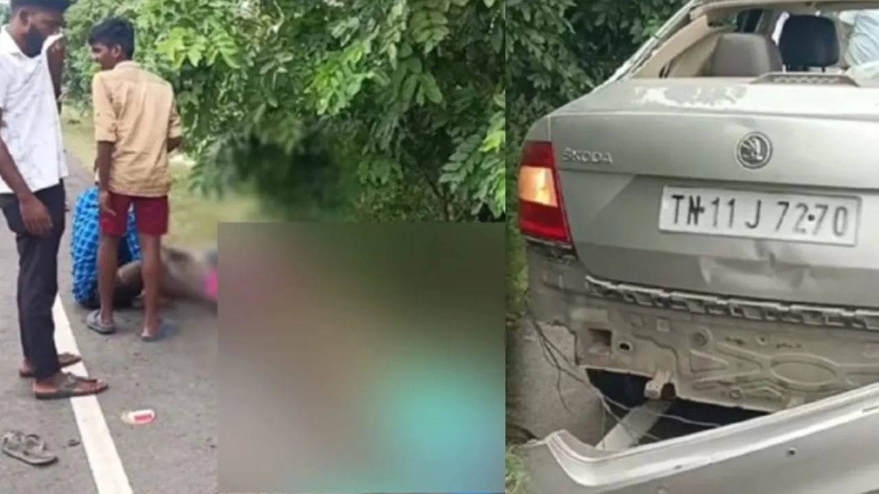 chennai Old Mahabalipuram Road Thiruporur Car Accident killed 5 women Tamil News 