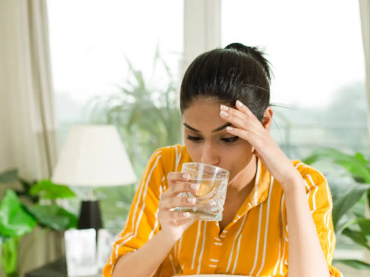 drinking water