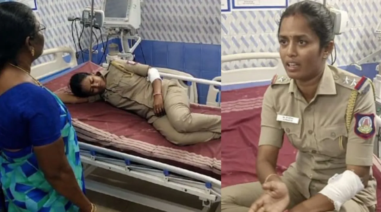 Sivaganga dist police explain on female sub inspector allegedly assaulted Tamil News