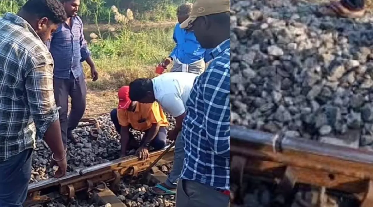 Train track damaged