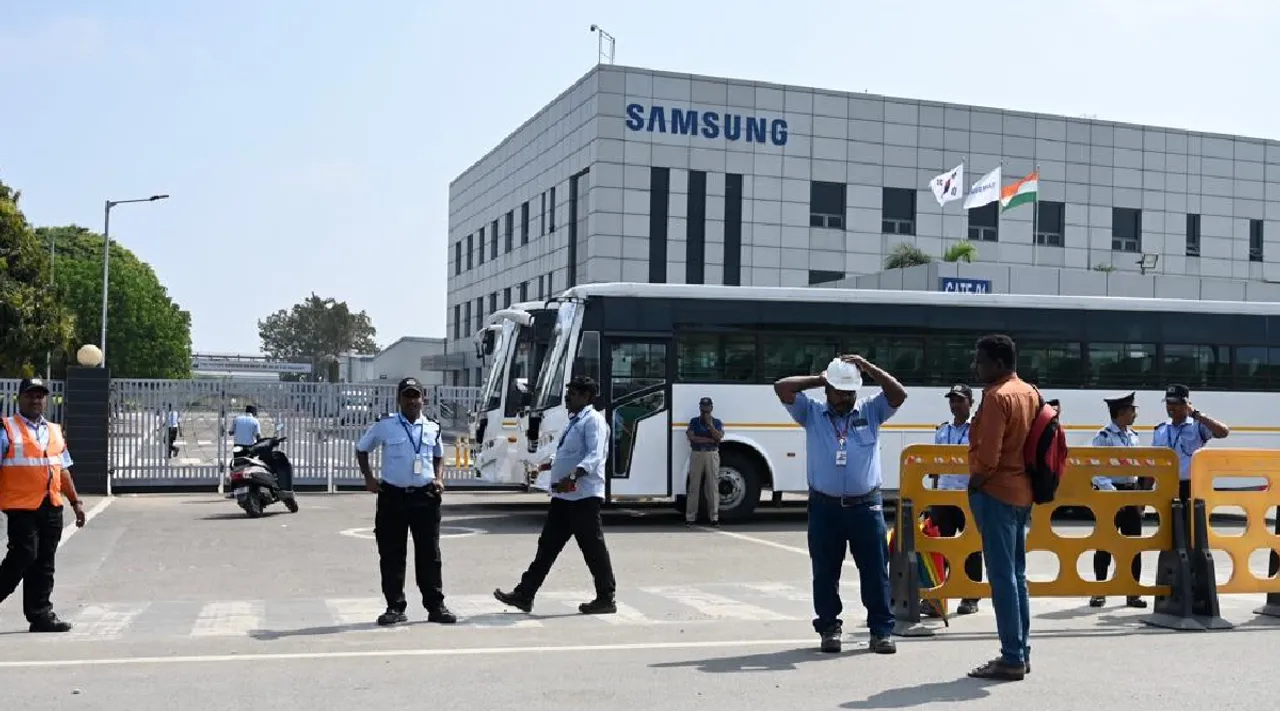 samsung chennai plant strike alleges disruptions seeks state govt intervention Tamil News
