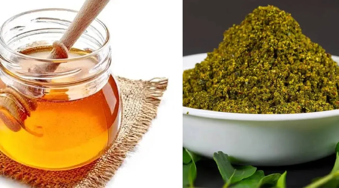 Honey and curry leaf powder