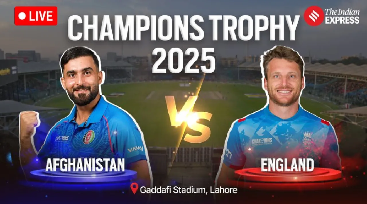ENG vs AFG Champions trophy 2025 8th match live score england vs afghanistan live cricket scorecard updates gaddafi stadium lahore Tamil News