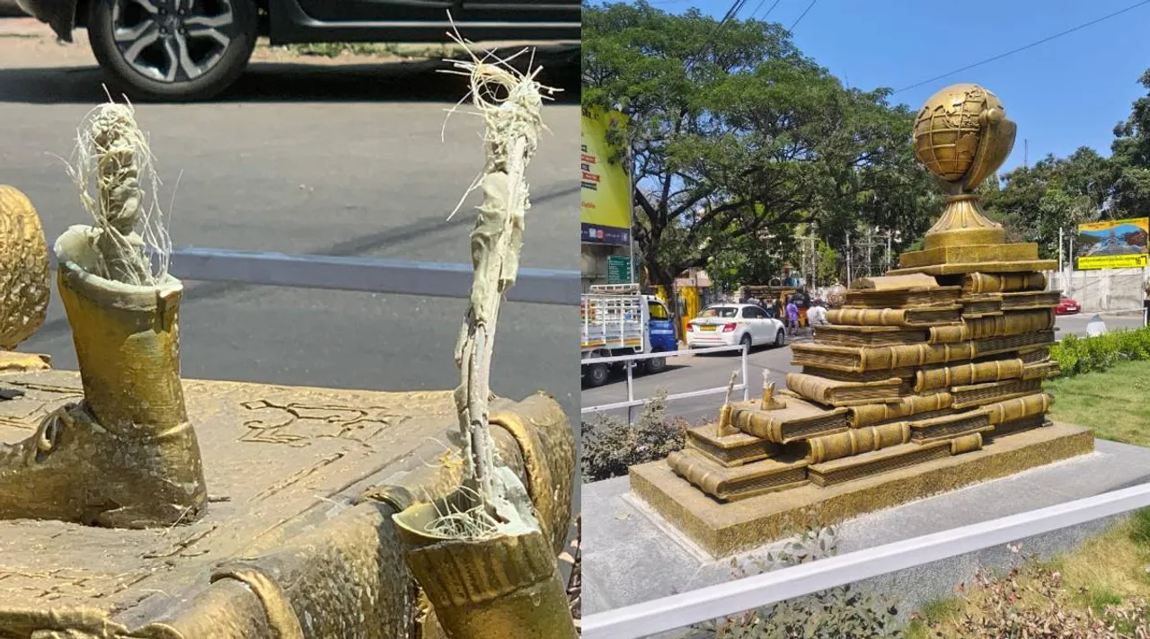 statue vandalise