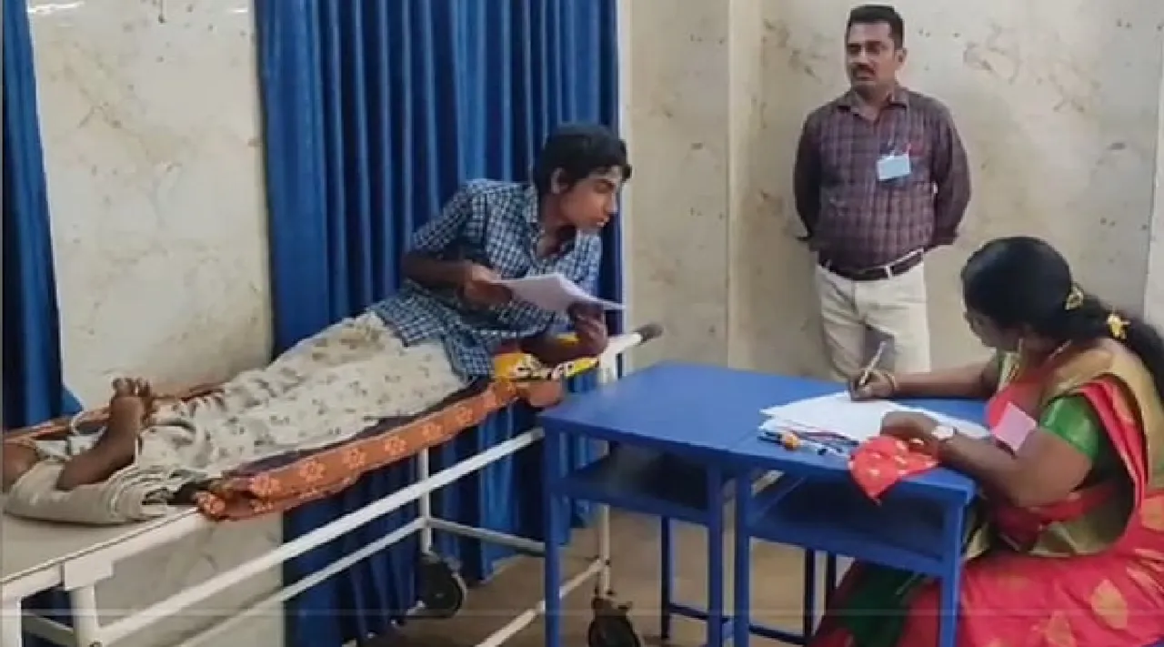 madurai student write 11th Public Exam in hospital Tamil News