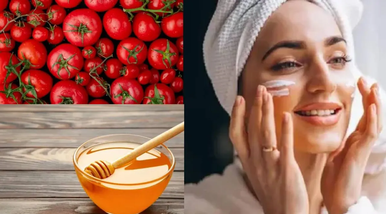 Honey tomato face pack