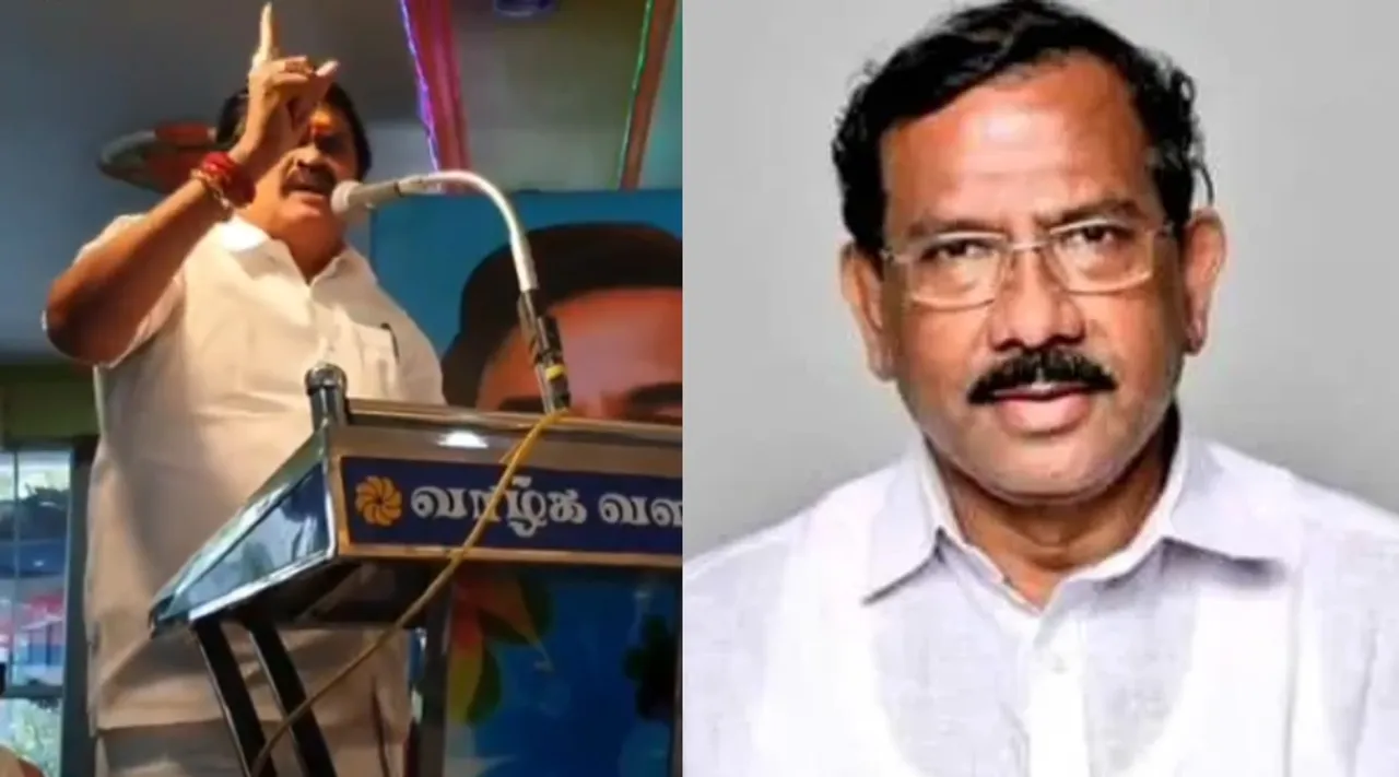 KT Rajenthra Bhalaji threatening AIADMK Ma Foi K Pandiarajan Tamil News