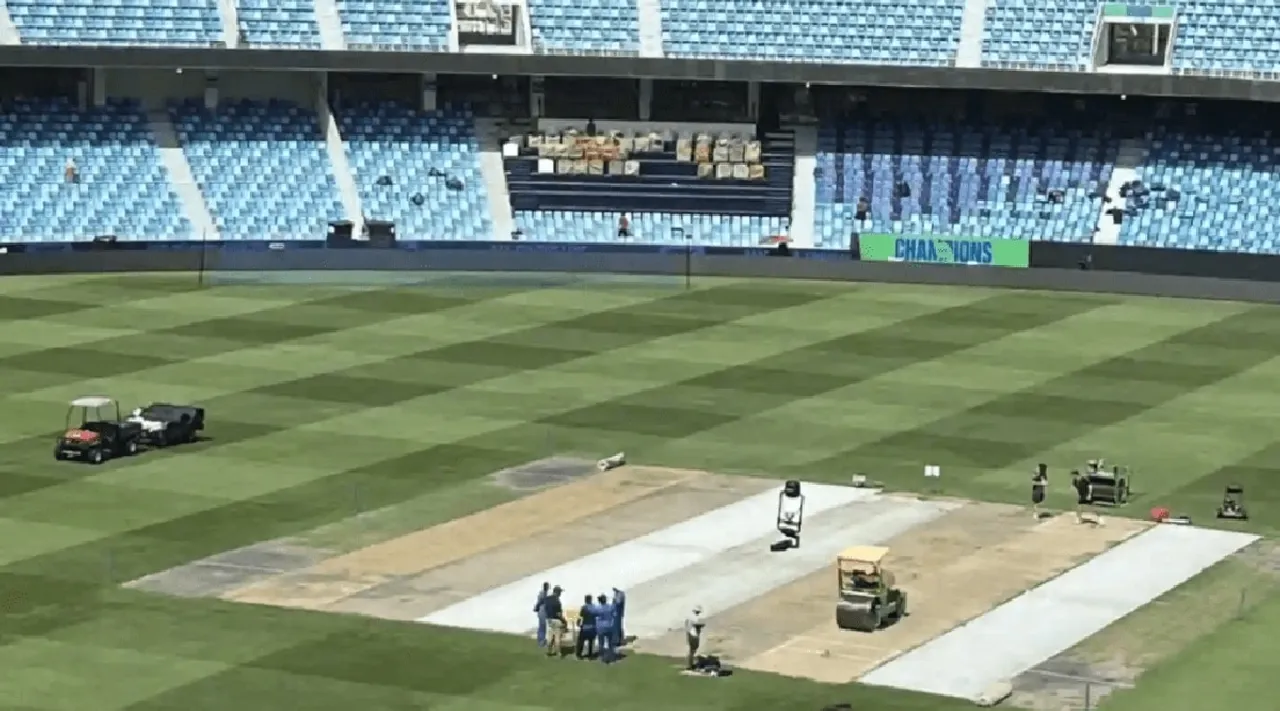 India vs New Zealand final Spin to dominate Dubai pitch for Champions Trophy Final has a Pakistan connection Tamil News