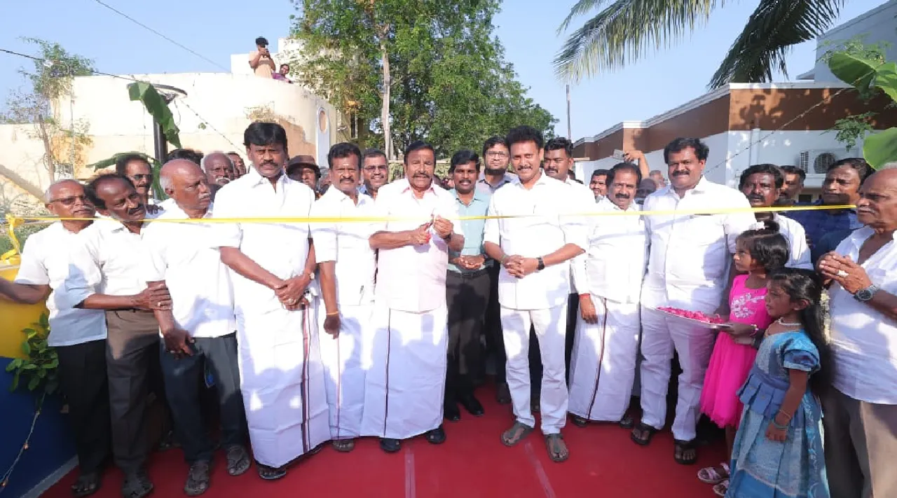 Trichy New Bridge opening Ministers KN Nehru Anbil Mahesh Tamil News