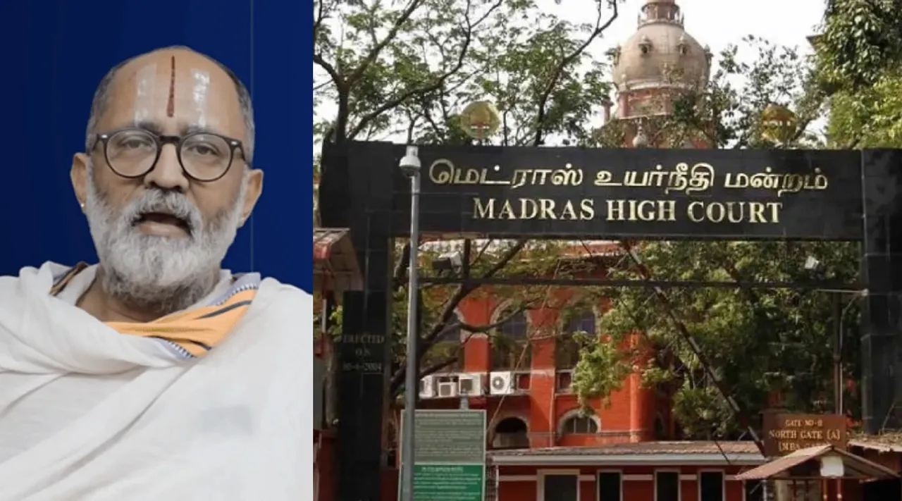 Madras HC condemns temple activist Rangarajan Narasimhan Tamil News
