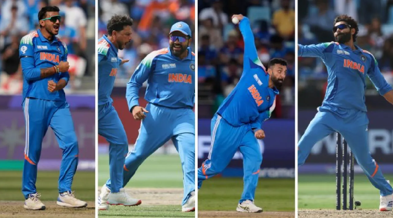 How Rohit Sharma used spin india Champions Trophy jadeja axar varun kuldeep Tamil News  