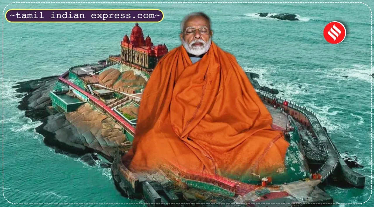 PM Modi to meditate at Kanyakumari Swami Vivekananda Rock Memorial Importance in tamil 