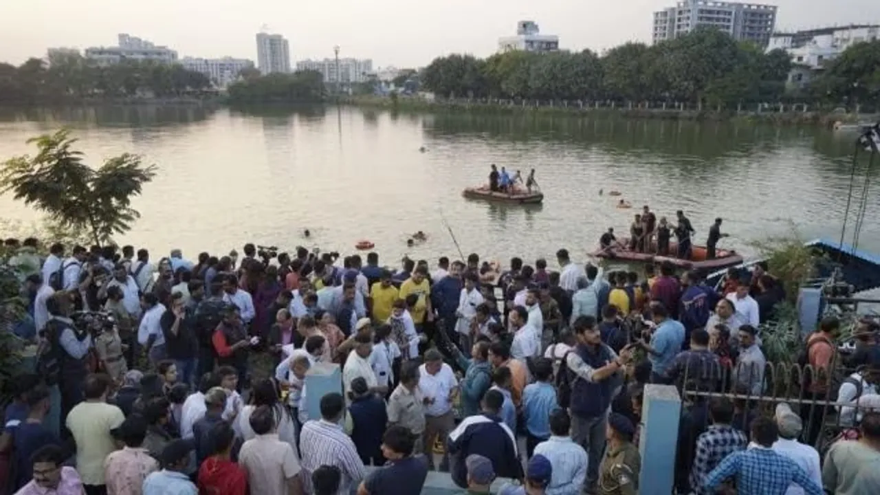 Schoolchildren among 14 dead as boat capsizes in Vadodaras Harni Lake Zone