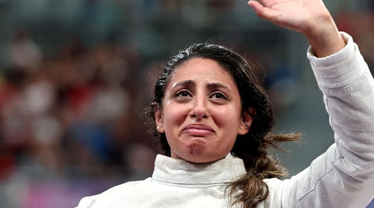 How did 7 month pregnant fencer compete at the Paris Olympics Explained in tamil 