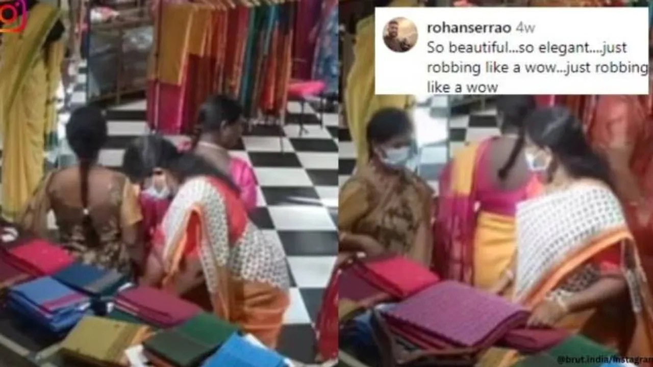 robbing saree