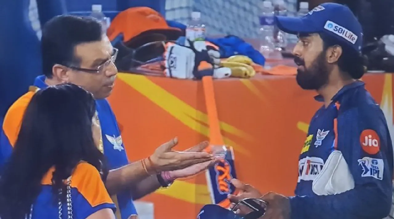  Fans react to Lucknow Super Giants owner Sanjiv Goenka heated discussion with skipper KL Rahul Tamil News 