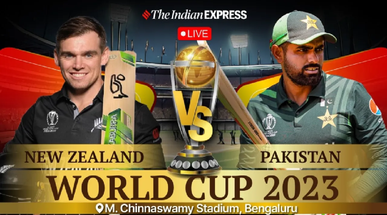 New Zealand vs Pakistan Live Score World Cup 2023 Bengaluru in tamil 