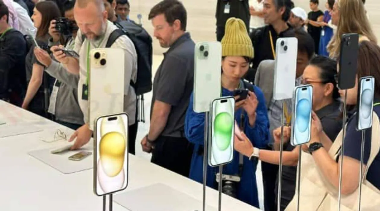 New iPhone 15 displayed at Apple Park .jpg