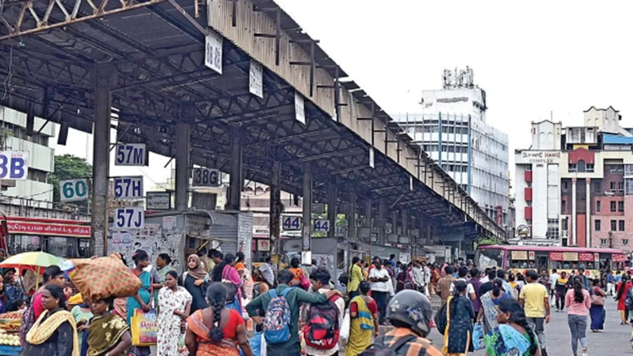 Chennai Broadway Bus Stand to be temporarily relocated