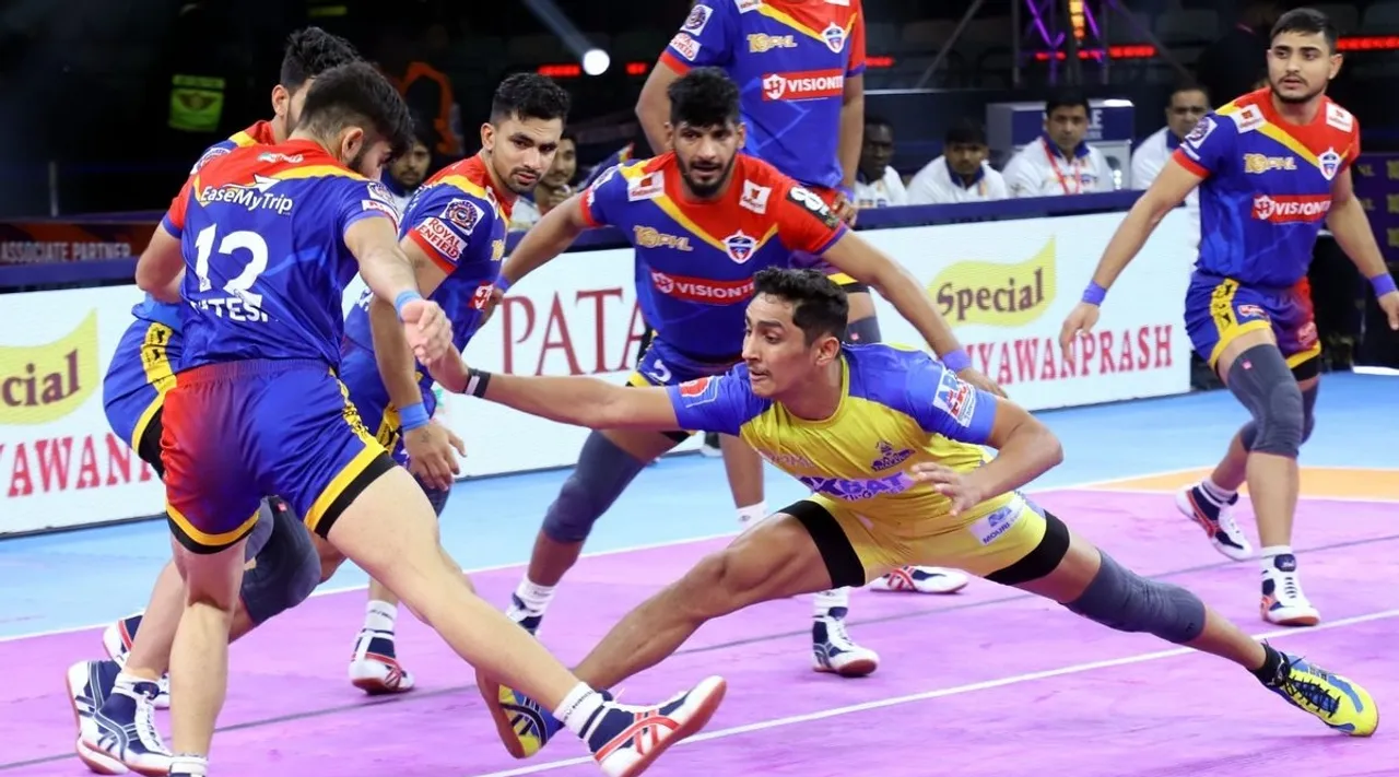 Tamil Thalaivas win over UP Yoddhas playoffs chances 2024 in tamil 