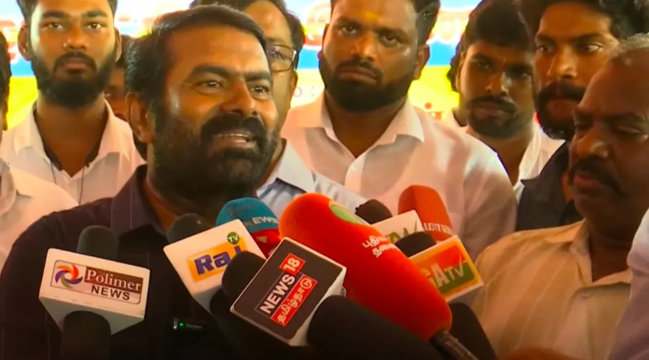 seeman questions over NIA Raid on Naam Tamilar Katchi executives Tamil News 