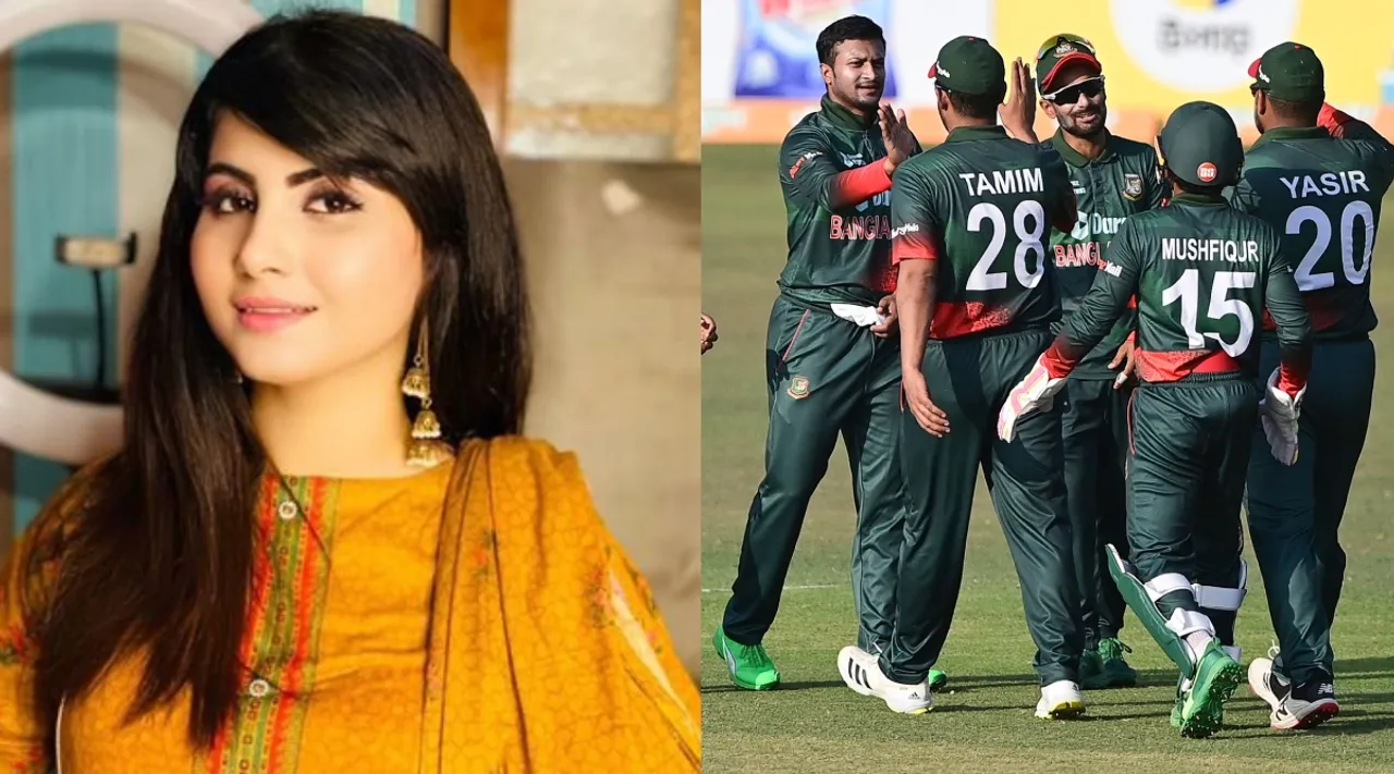  Pakistani Actress Sehar Shinwari Bold Promise If Bangladesh Beat India WC 2023 Tamil News 