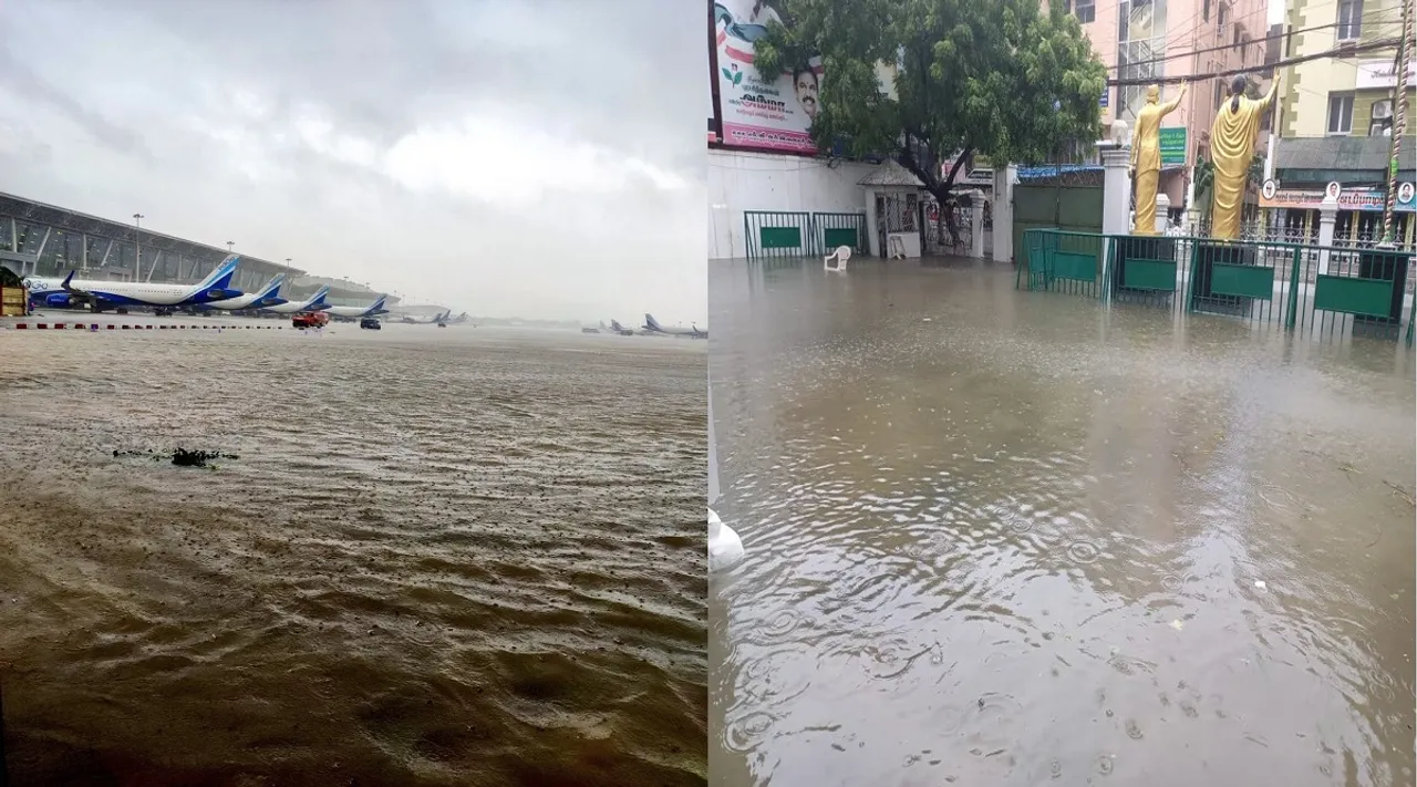 chennai airport and ADMK office