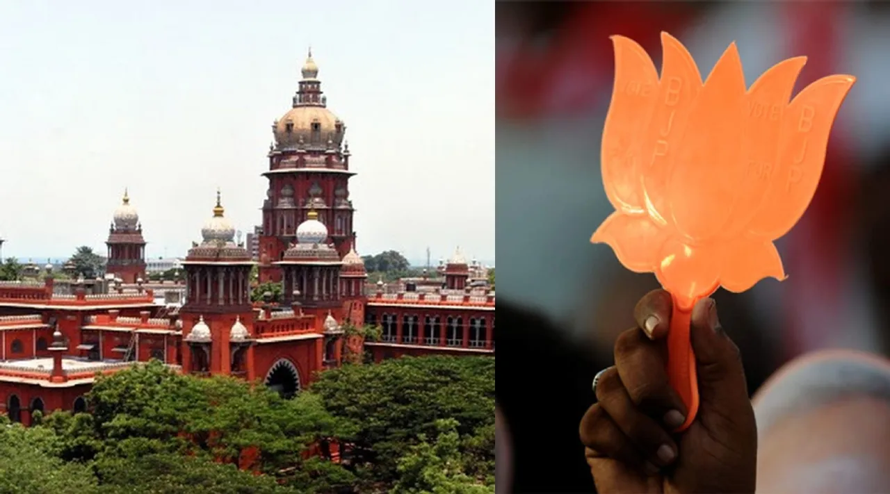 Madras HC order to petitioner T Ramesh on Allotment Of Lotus Symbol BJP Tamil News 