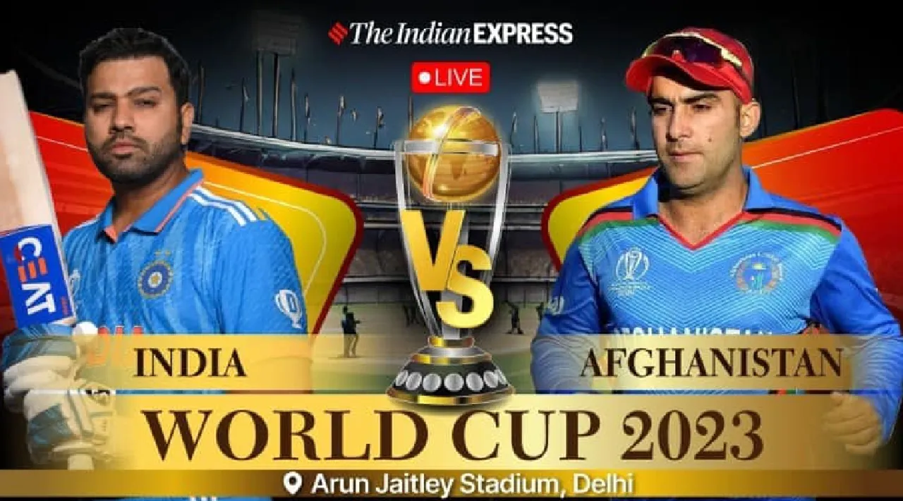 India vs Afghanistan Live Score World Cup 2023 Delhi Tamil News 