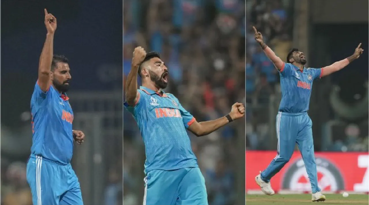 Indias trio Shami Siraj and Bumrah most devastating pace bowling firm in WC 2023 Tamil News 