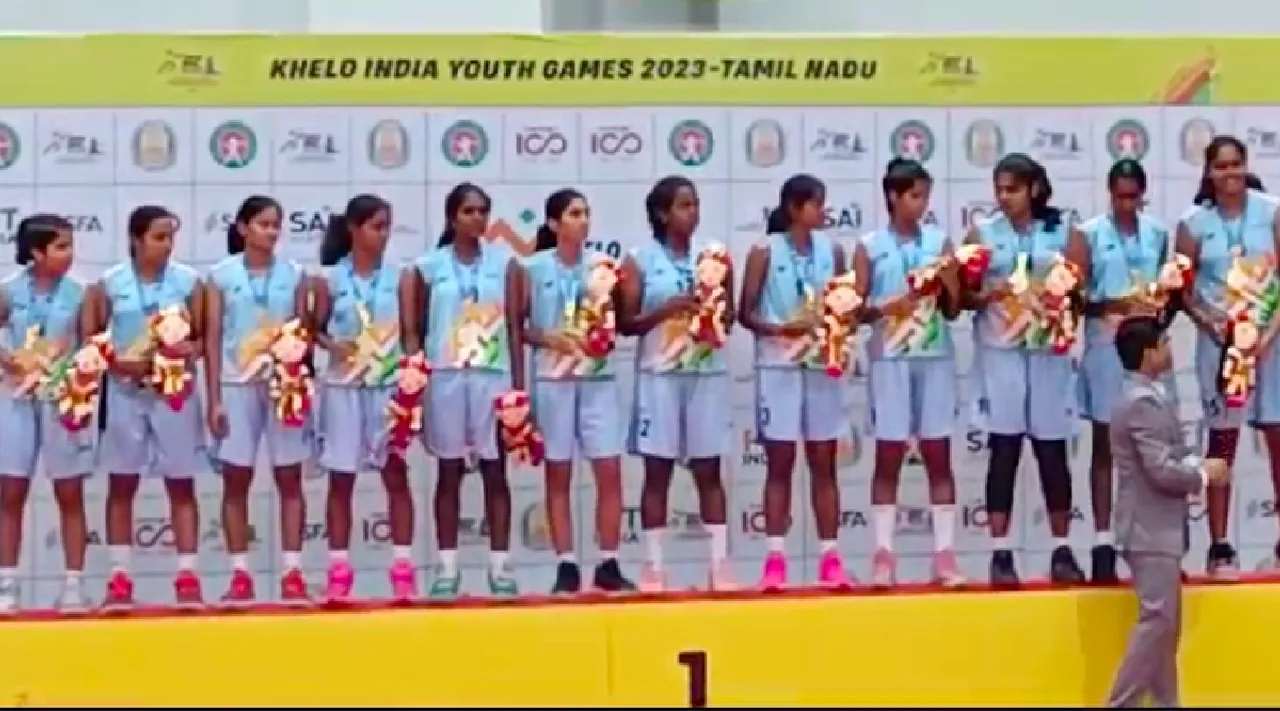 Khelo India Youth Games 2023  Basketball Tamil Nadu men women team wins gold coimbatore Tamil News 