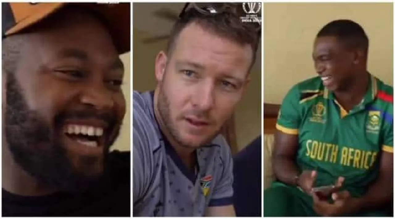 Cricket Video South Africa cricketers struggling to say Thiruvananthapuram