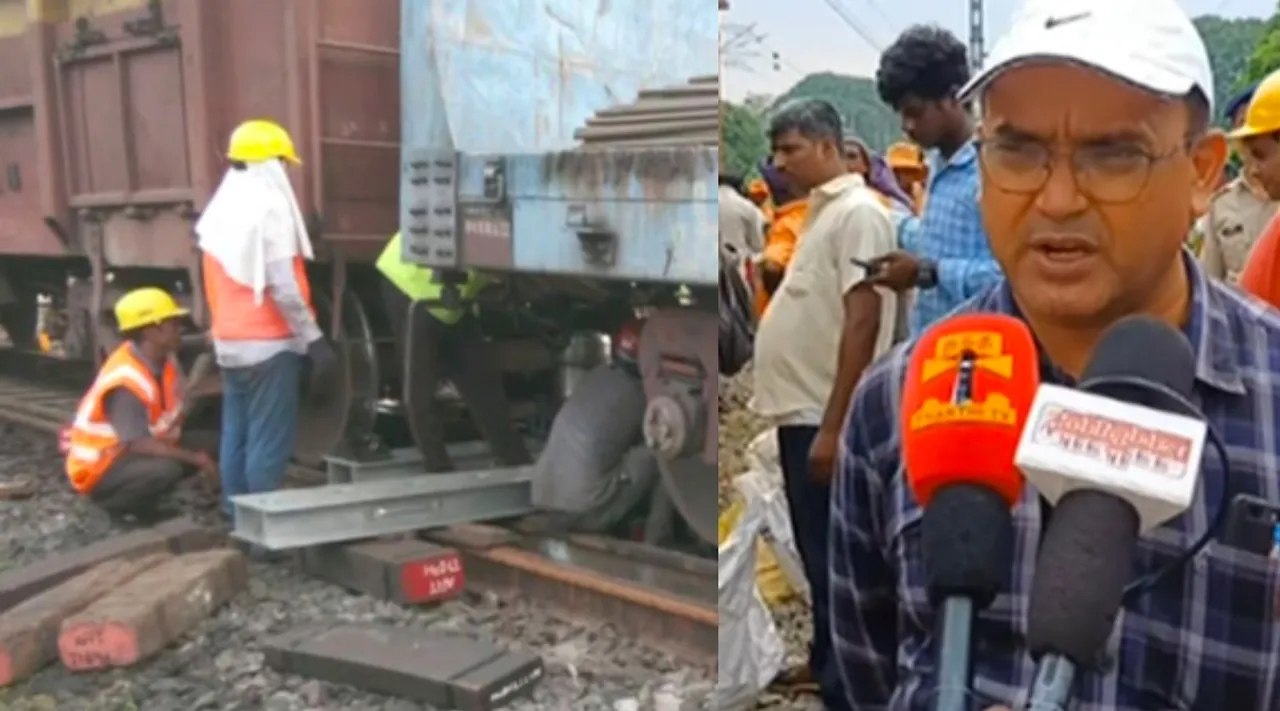  Goods train derailed near Chengalpattu in TN news update in tamil 