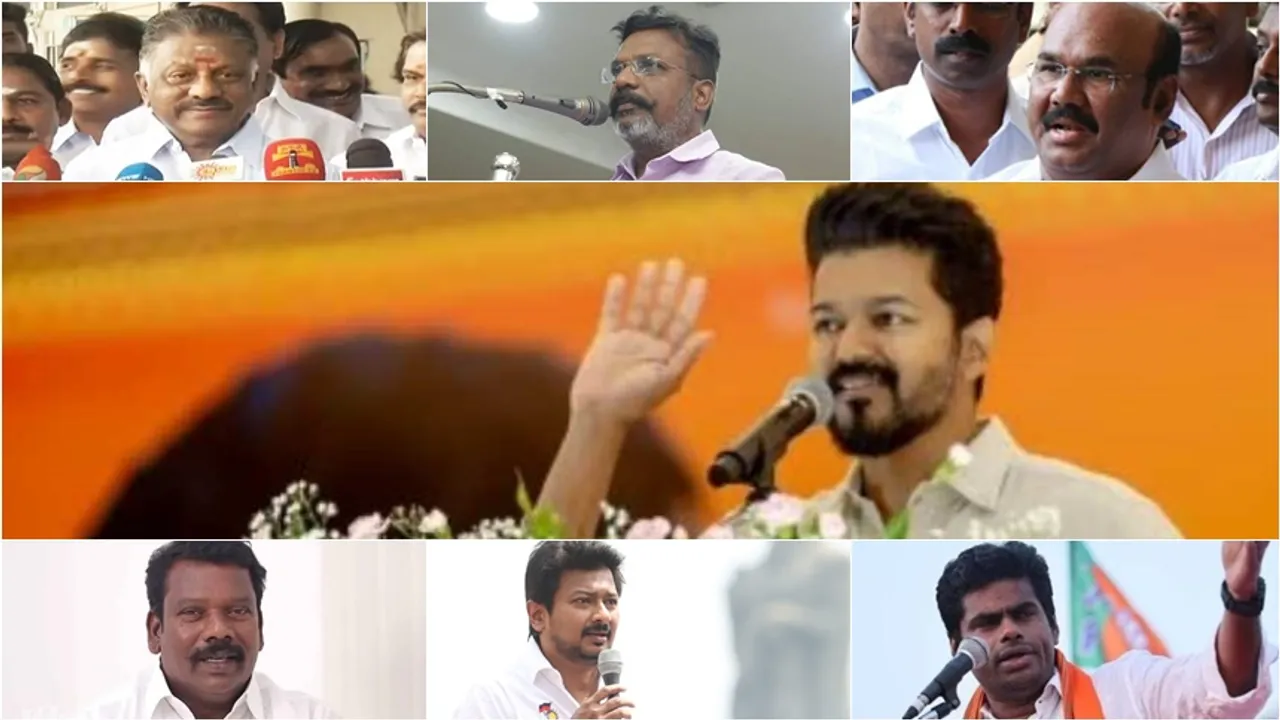 vijay leaders reactions