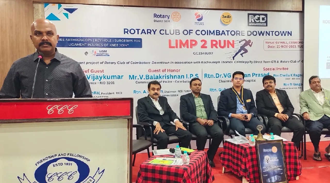 Coimbatore Rotary Club Limp 2 Run free surgeries for ligament injuries knee joint Tamil News 
