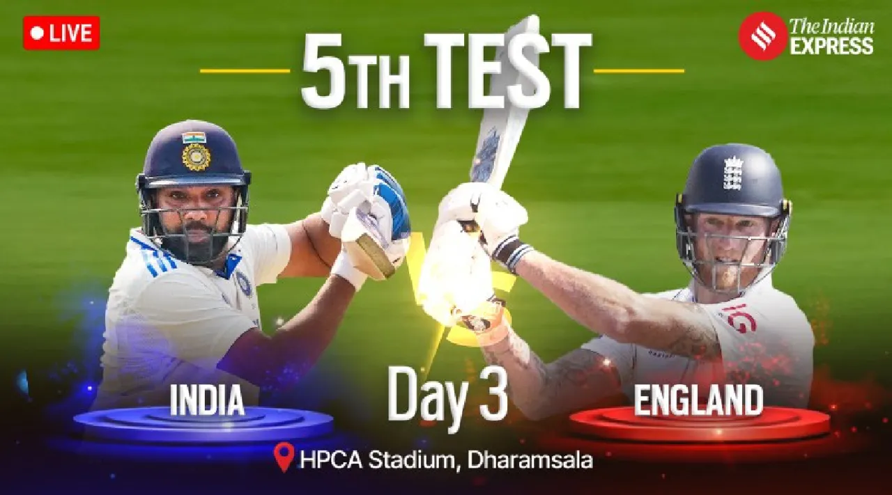 India vs England Live Score, 5th Test Day 3