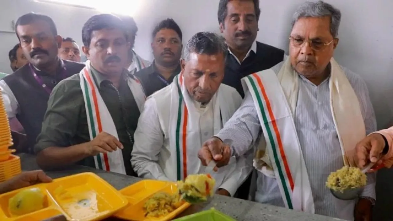 Siddaramaiah launches Indira Canteen at Bengaluru airport