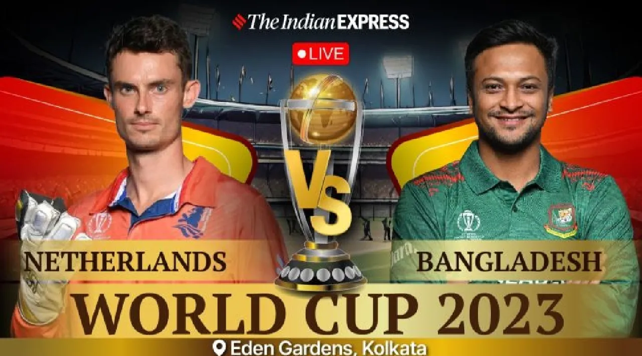  Netherlands vs Bangladesh Live Score World Cup 2023 Kolkata in tamil 