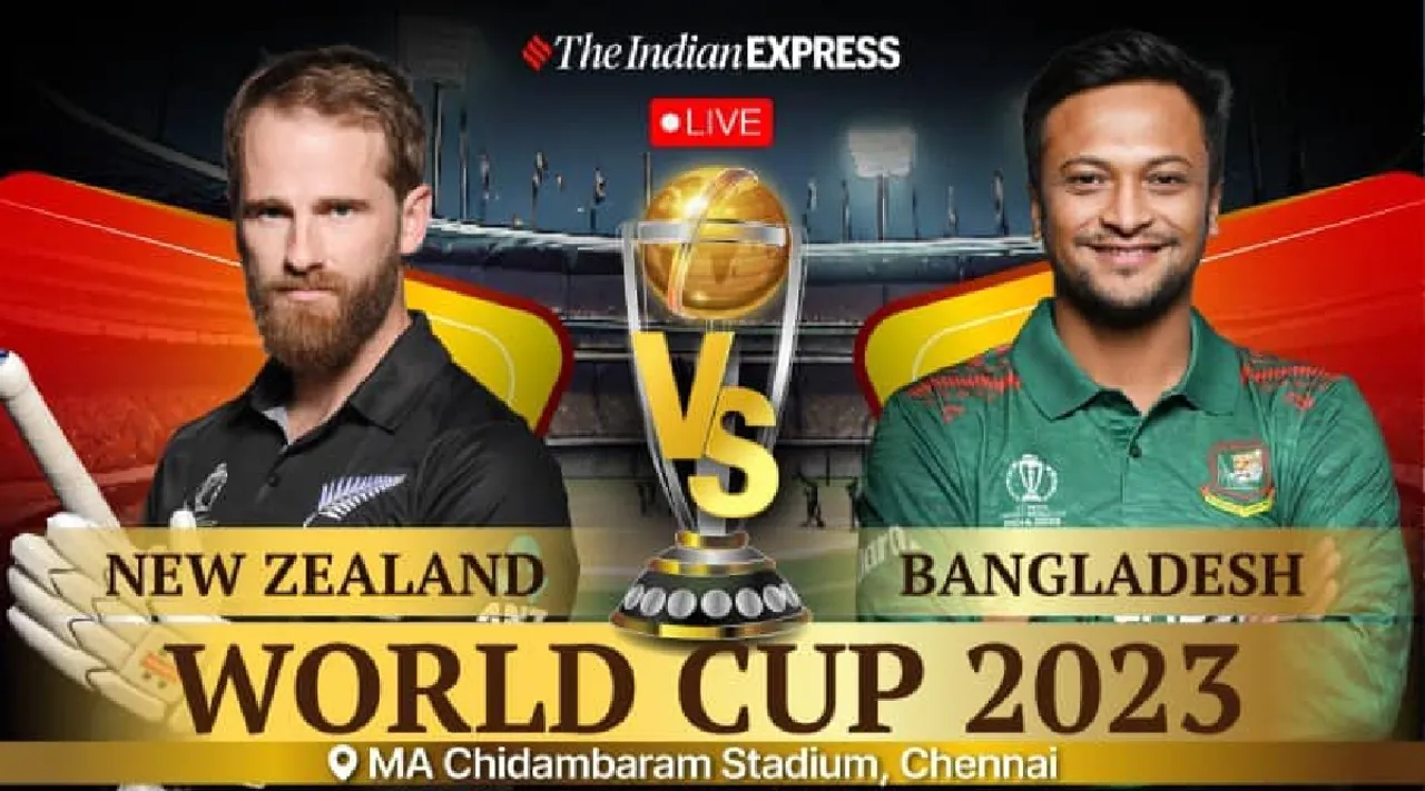 New Zealand vs Bangladesh Live Score World Cup 2023 Chennai in tamil 