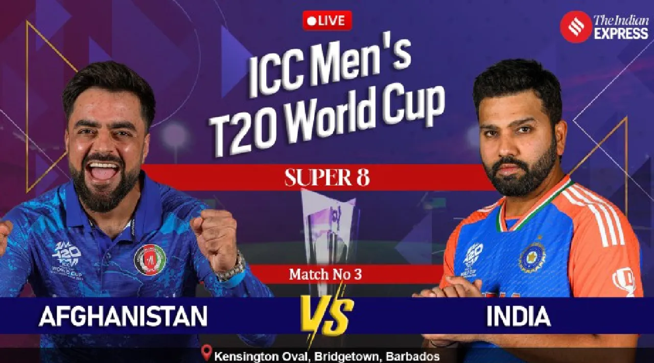 India vs Afghanistan live score t20 world cup 2024 match 43 today ind vs afg latest scorecard updates in tamil 